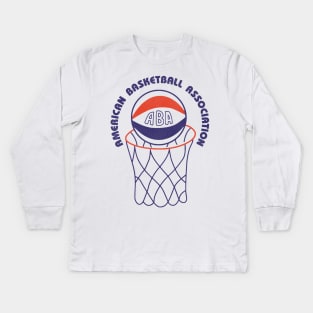 Defunct ABA American Basketball Association Kids Long Sleeve T-Shirt